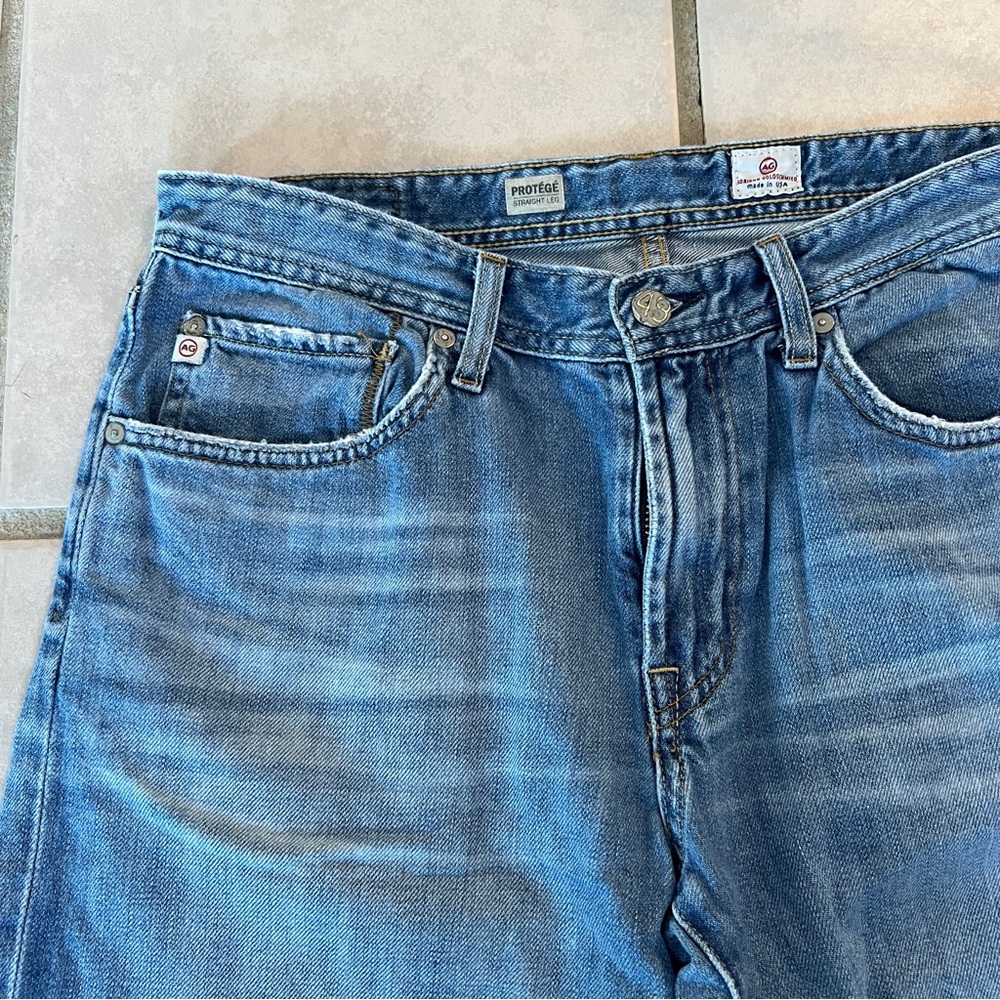 Adriano Goldschmied Protege Straight Leg Jeans Size 34 x 34 Made in USA - Picture 2 of 9